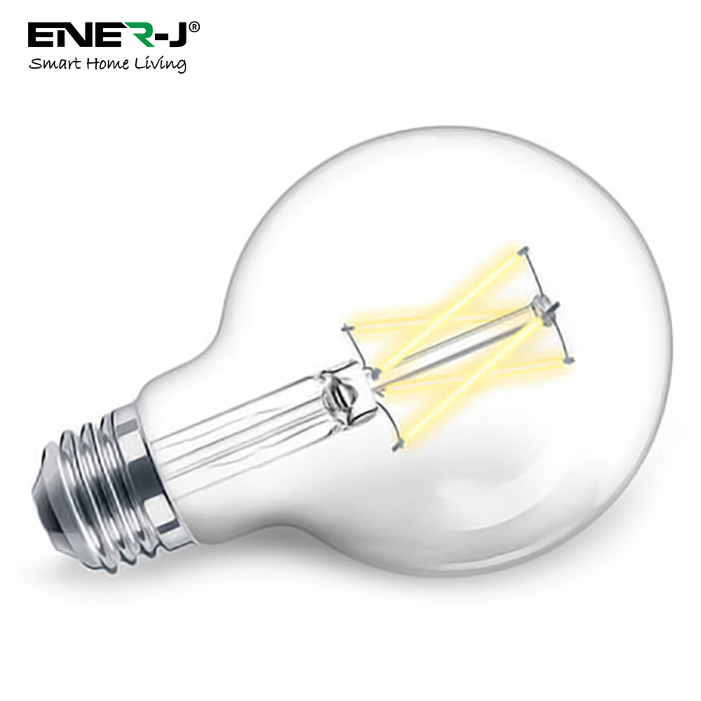 ENER-J 8.5W Smart Wi-Fi G95 Filament Lamp 3 Pack Image 4
