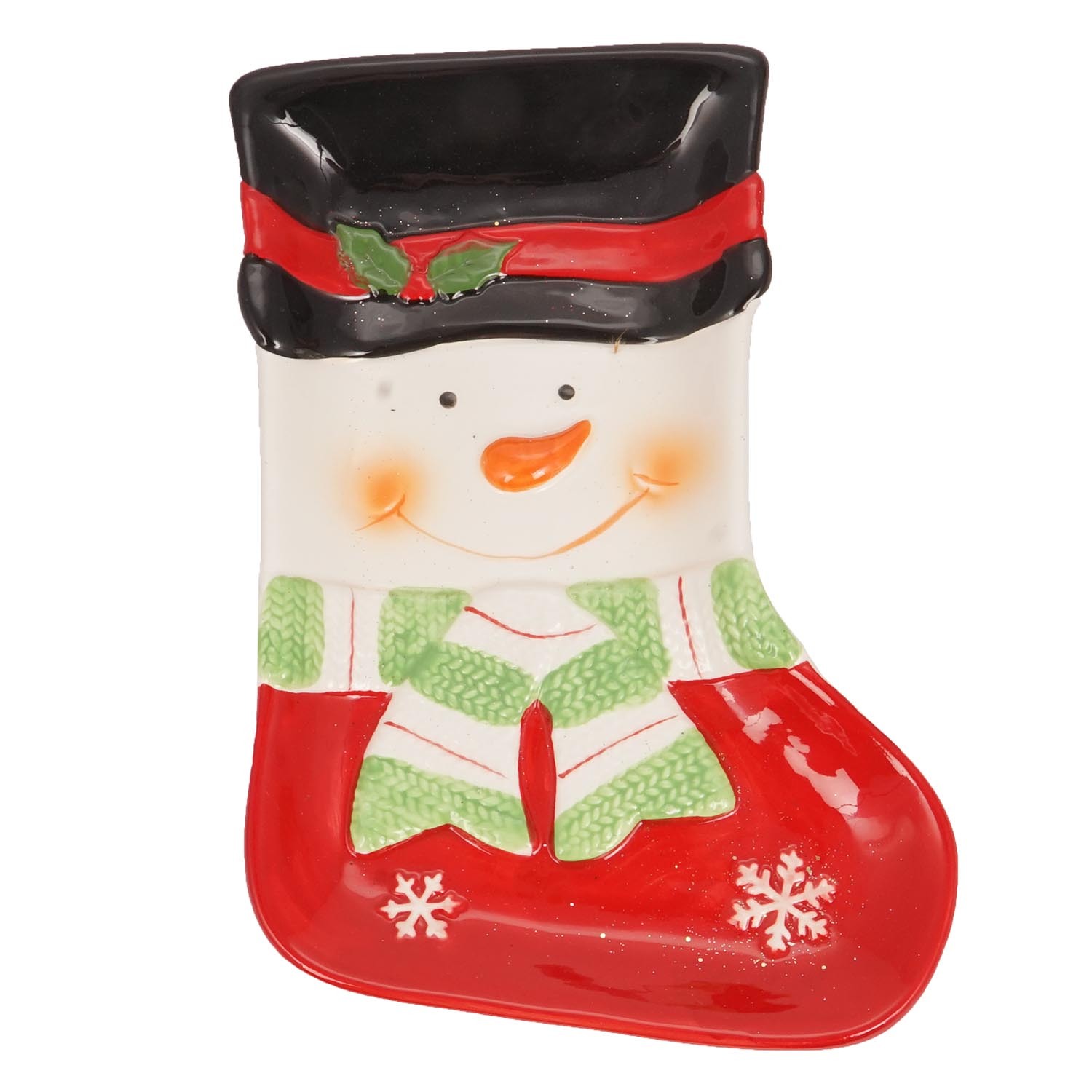 Single Santa or Snowman Plate in Assorted styles Image