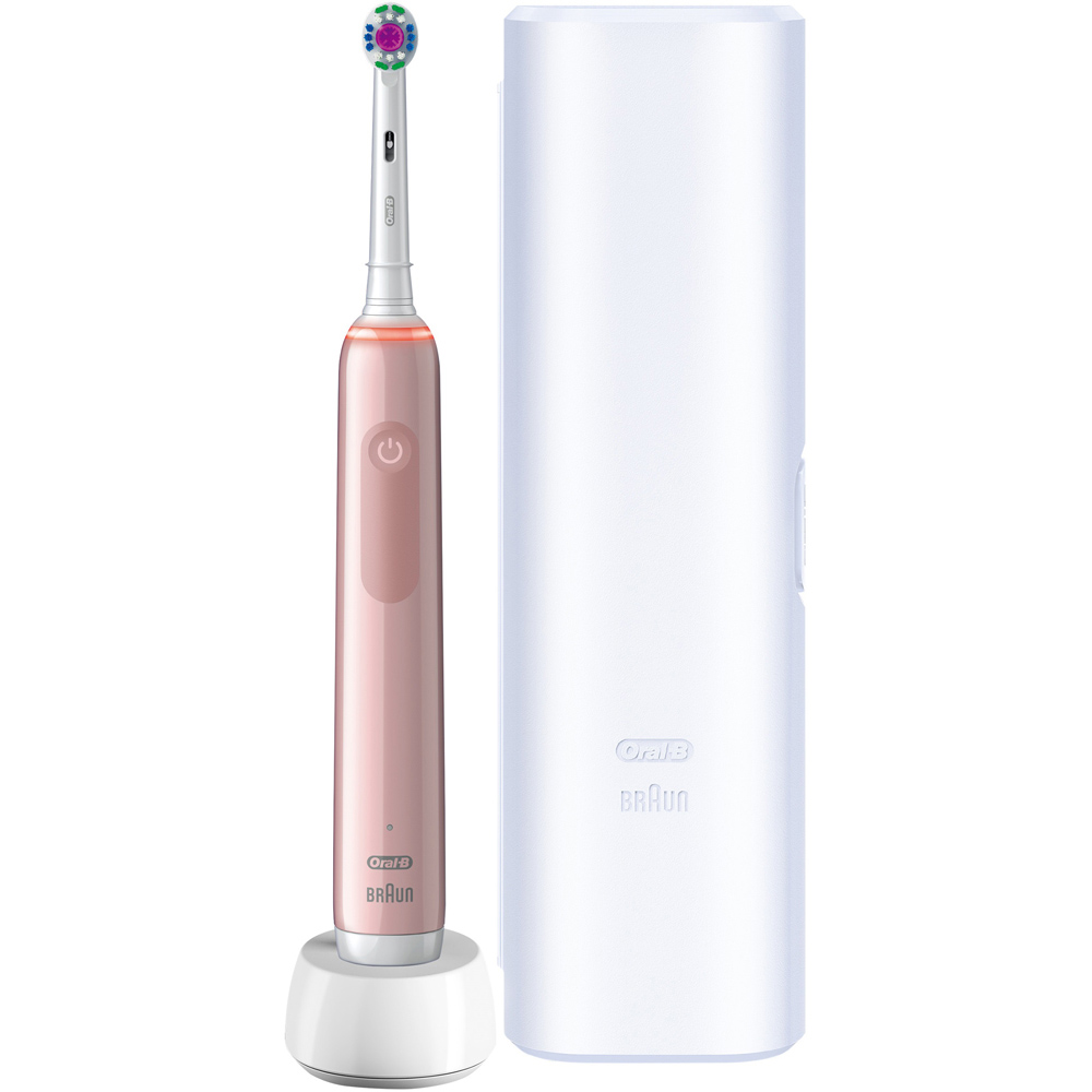 Oral-B PRO 3 3500 Pink Electric Tooth Brush Image 2