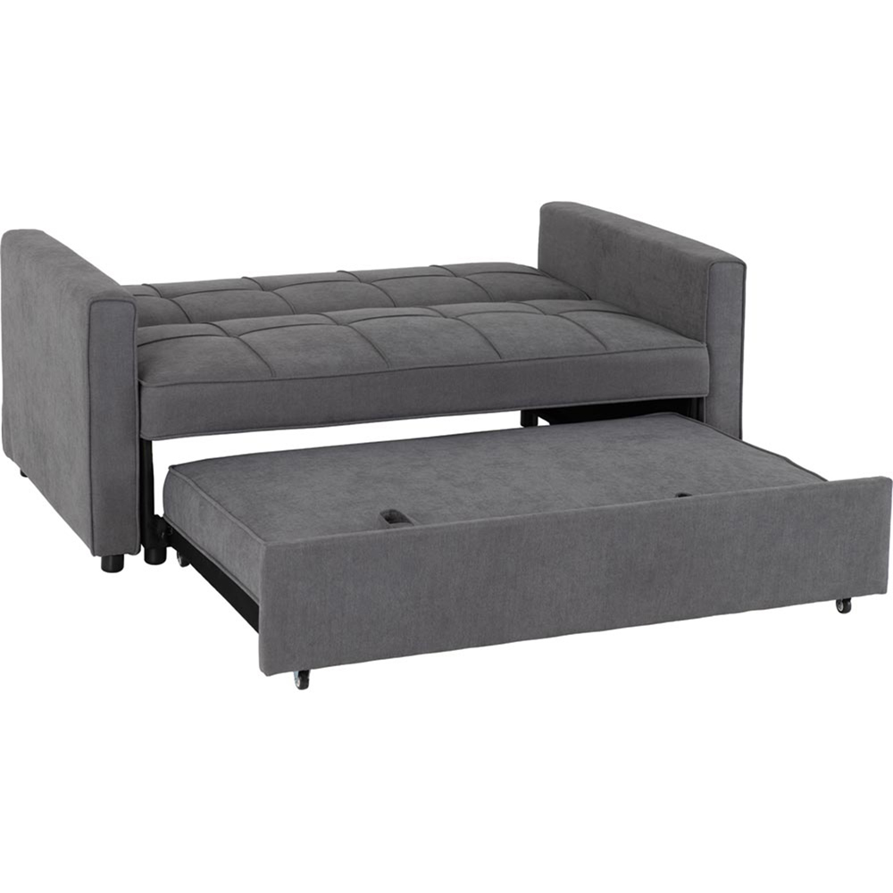 Seconique Astoria Double Sleeper Dark Grey Fabric Sofa Bed Image 4