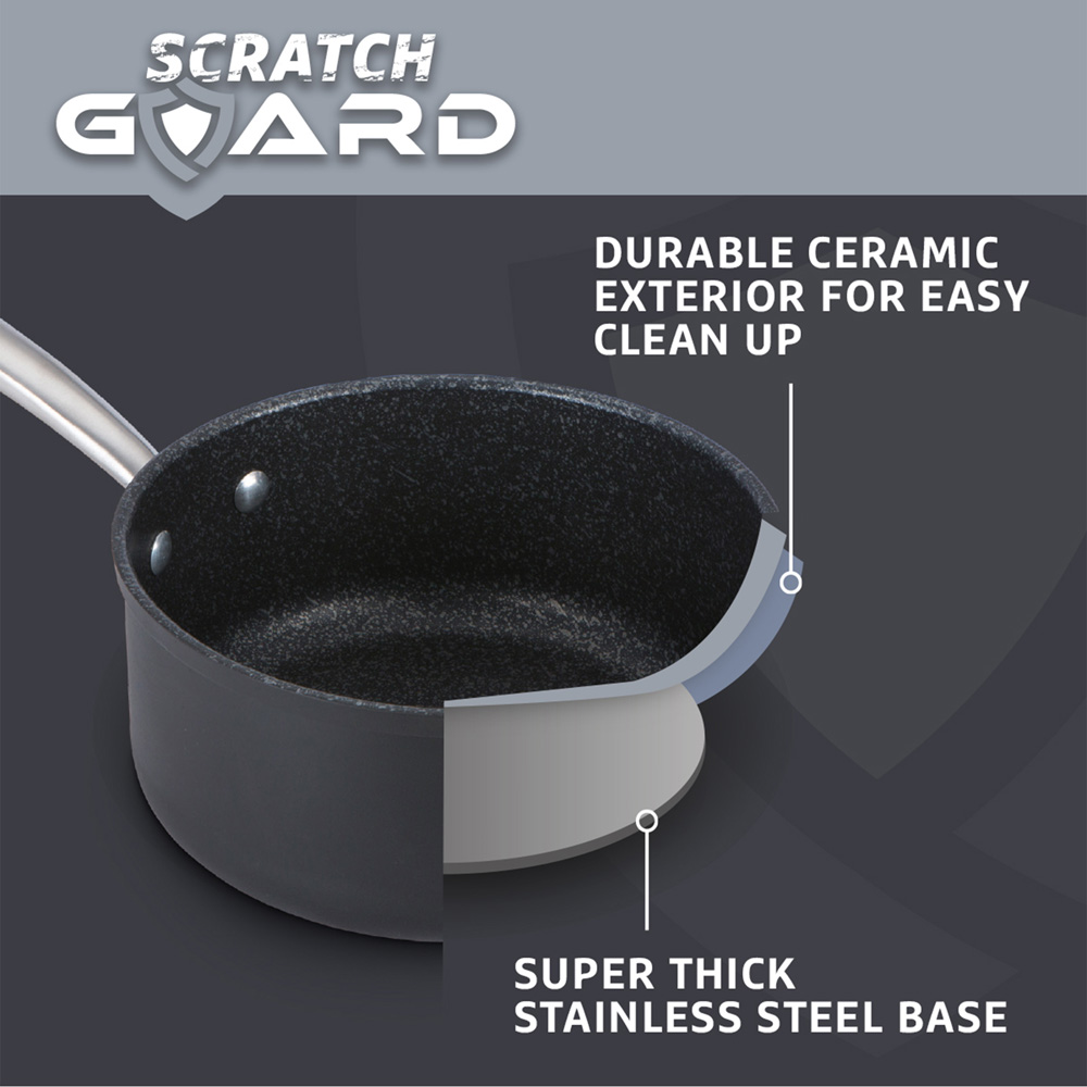 Prestige 3 Piece Scratch Guard Aluminium Saucepan Set Image 4