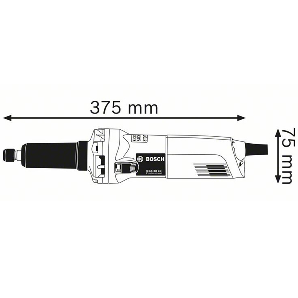 Bosch Long Straight Professional Grinder 650W 240V Image 3