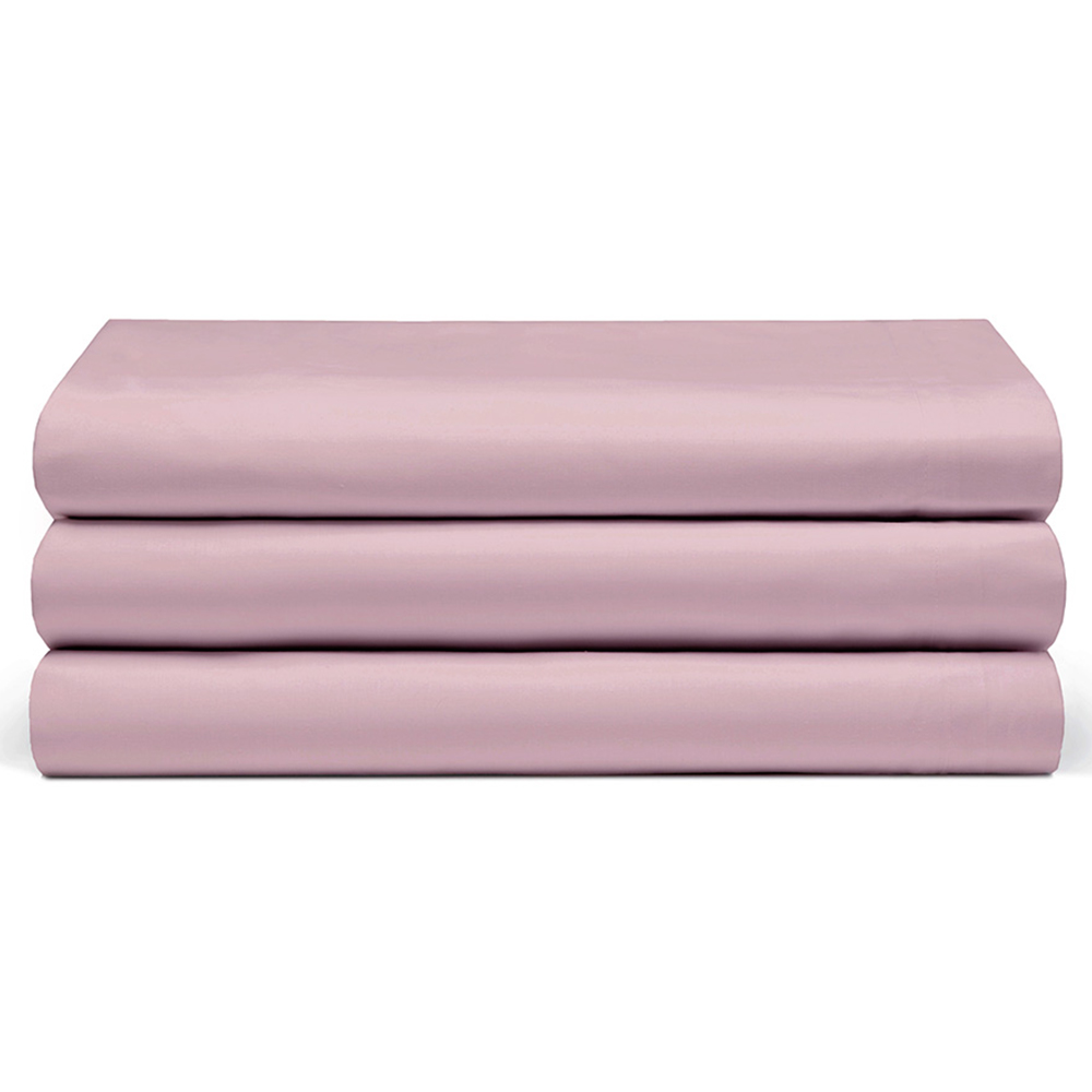Serene Single Blush Flat Bed Sheet Image 1