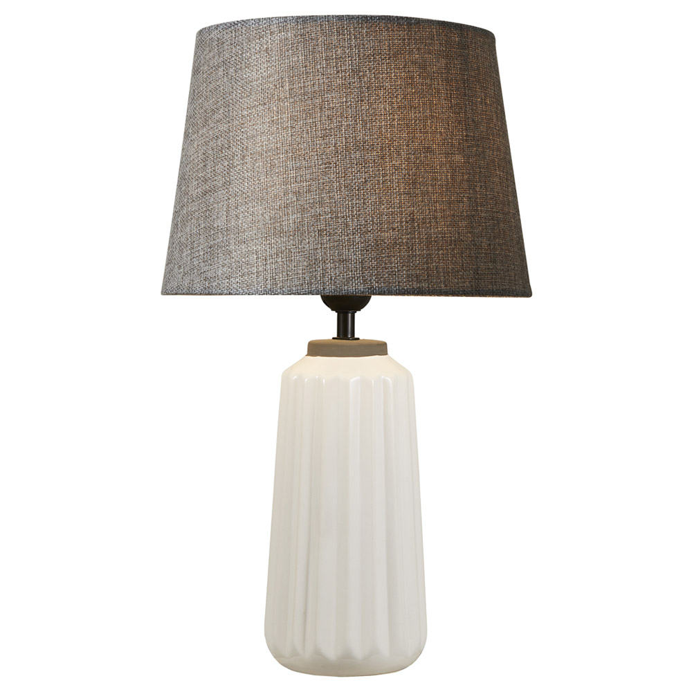 The Lighting and Interiors Ella Ribbed Design Table Lamp Image 3