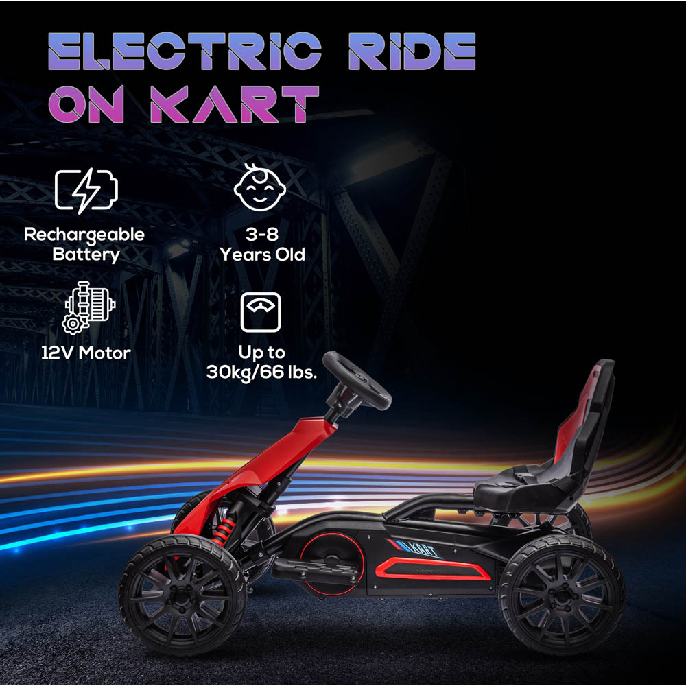 Tommy Toys Kids Ride On Electric Go Kart Red 12V Image 2