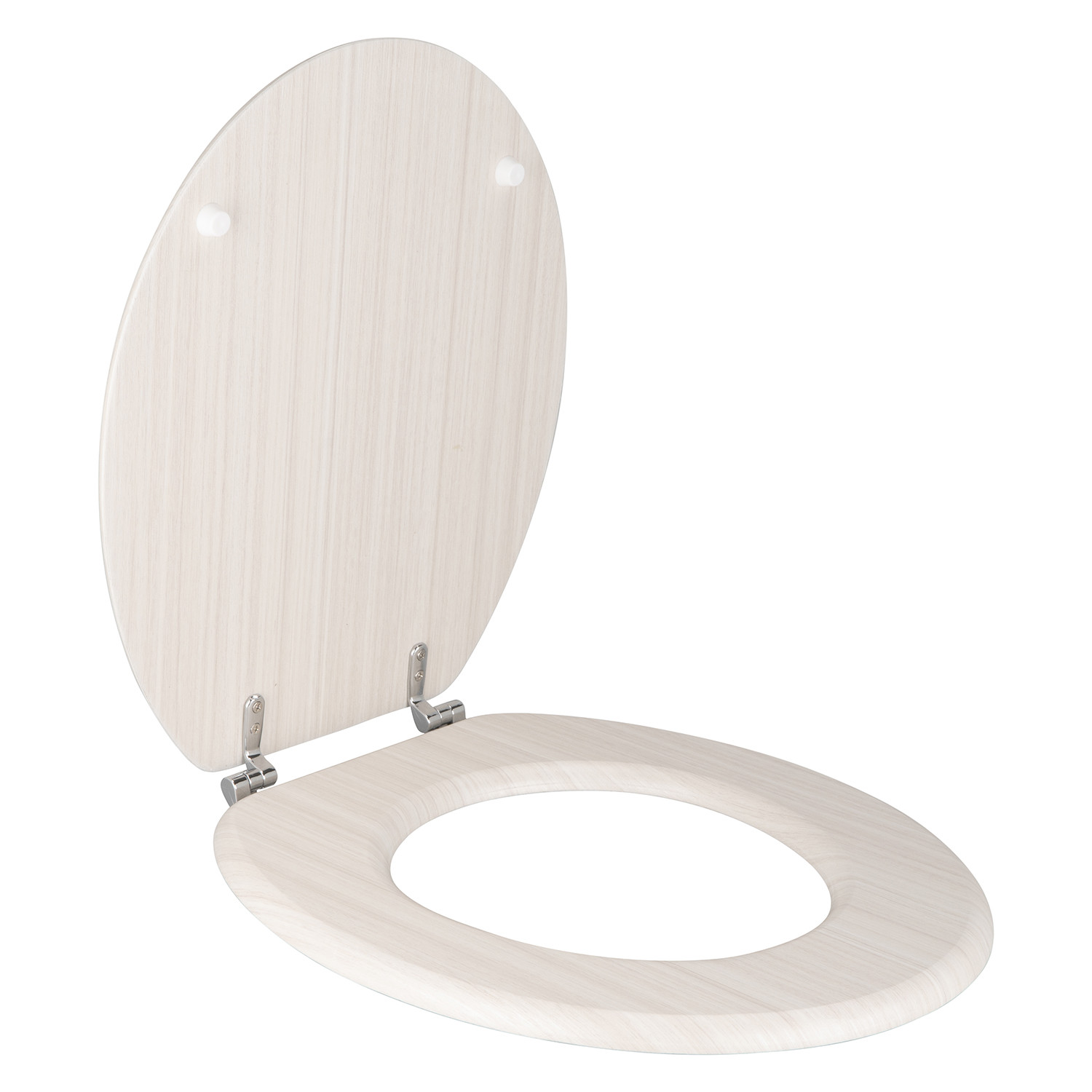 Wooden Effect Toilet Seat - Raw Wood Image 2
