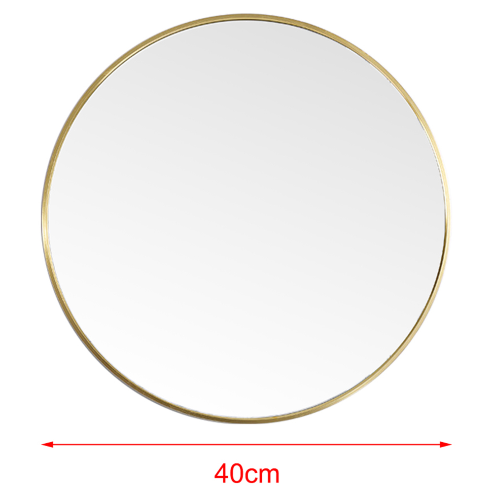 Living and Home Gold Frame Nordic Wall Mounted Bathroom Mirror 40cm Image 6