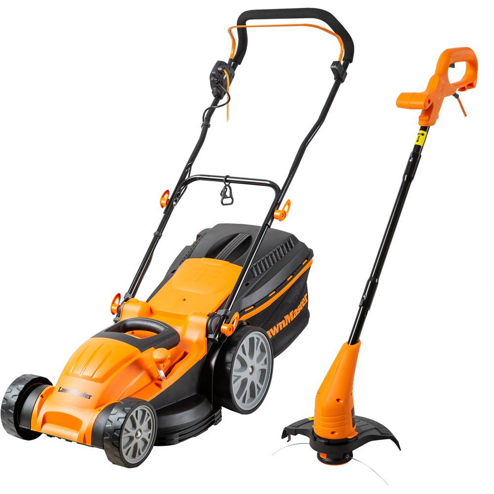 LawnMaster MEB1840M COMBO 1800W Hand Propelled 40cm Rotary Electric Lawn Mower with Line Trimmer Image 1