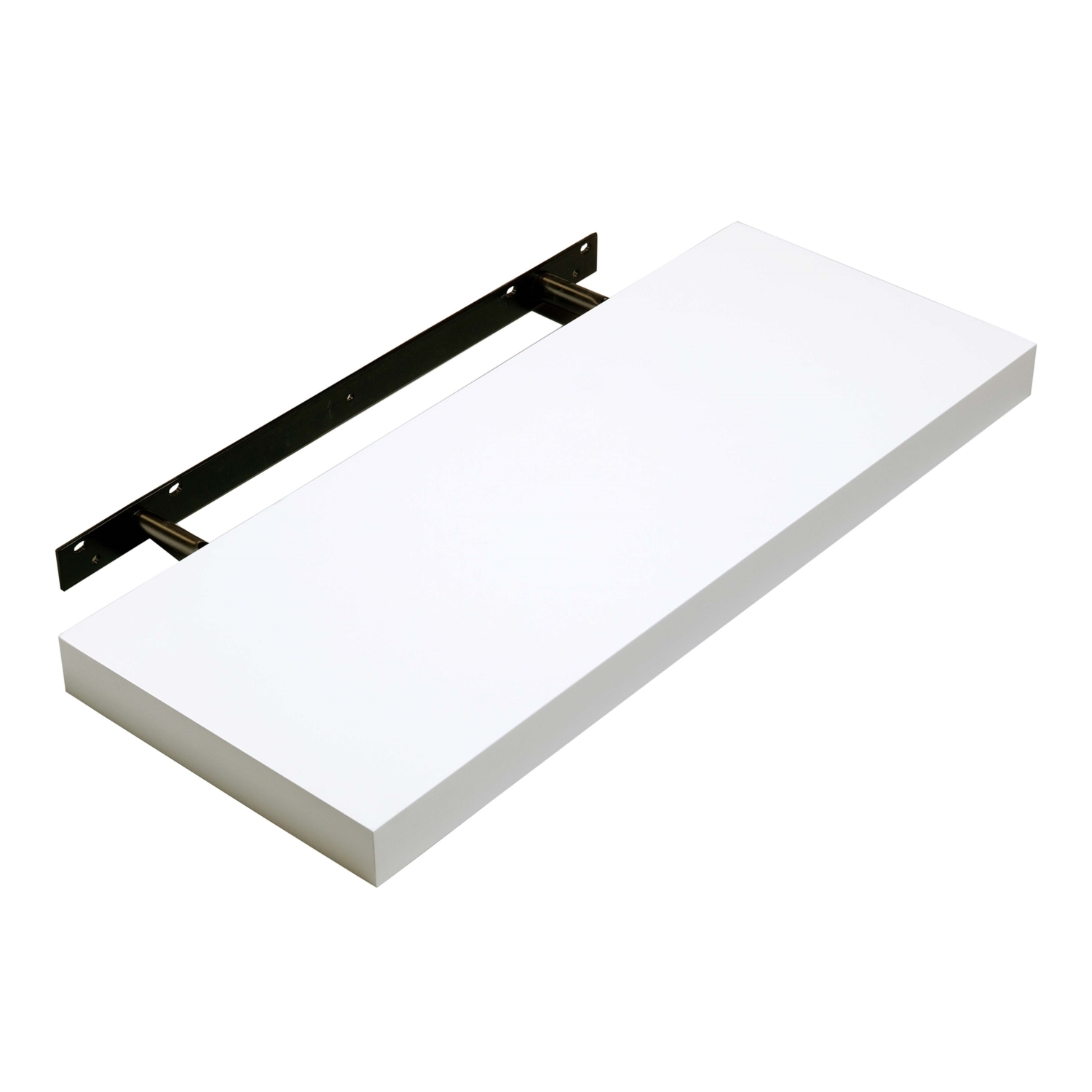 My Home Gloss White Floating Shelf Kit 60cm Image