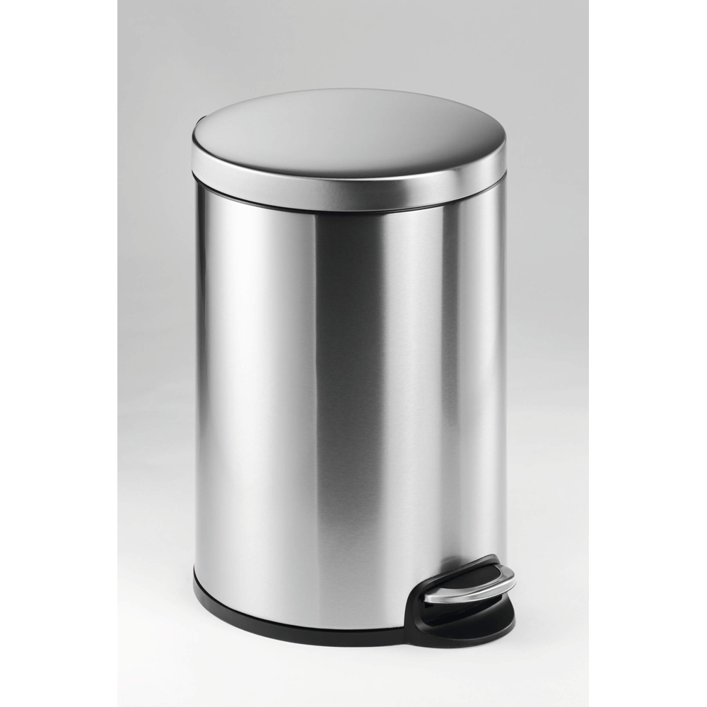 Durable Silver Stainless Steel Pedal Bin 20L Image 2