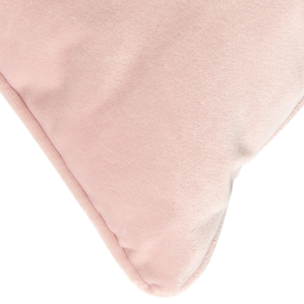 Wilko Pink Velour Cushion 55 x 55cm Image 4