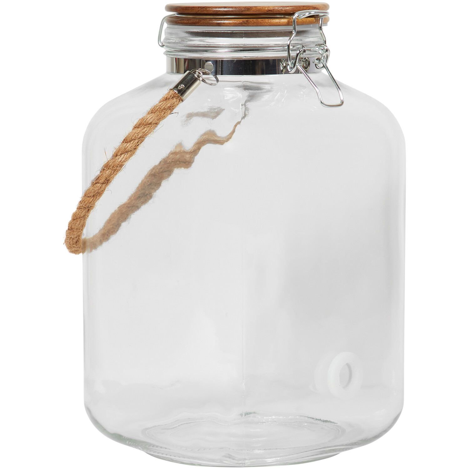 Glass Dispenser with Rope Handle Image 1
