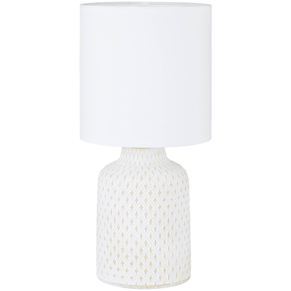 EGLO Bellariva Cream and White Table Lamp Image 1