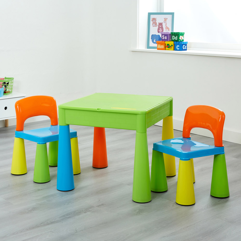 Liberty House Toys Multi-Colour Kids 5-in-1 Activity Table and Chairs Image 8