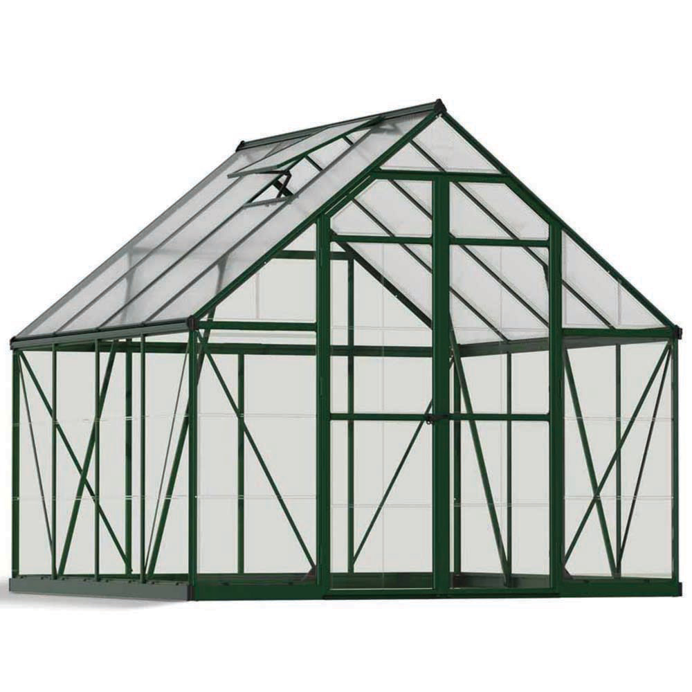 Palram Canopia Balance Green Polycarbonate 8 x 8ft Greenhouse Image 1