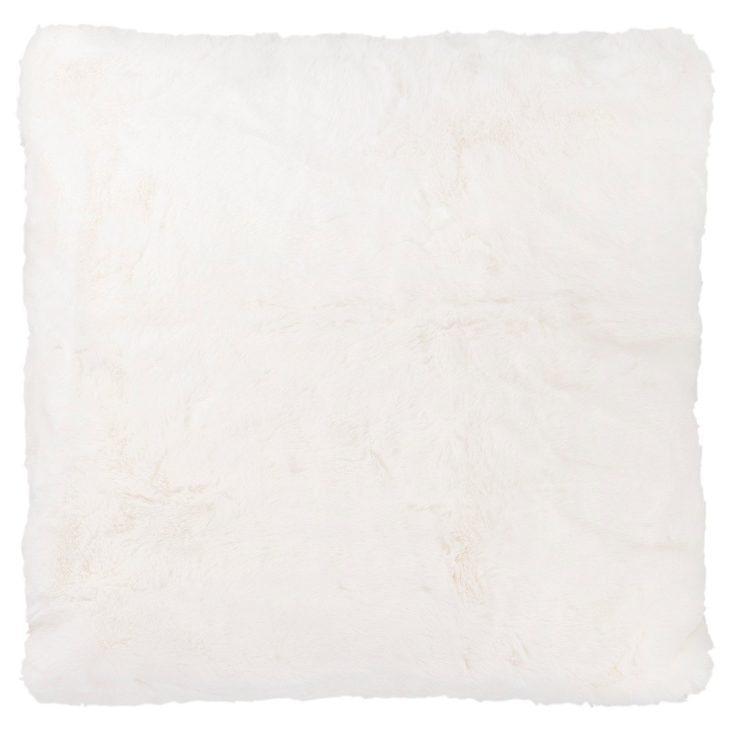 Divante White Rabbit Faux Fur Square Cushion 55cm Image