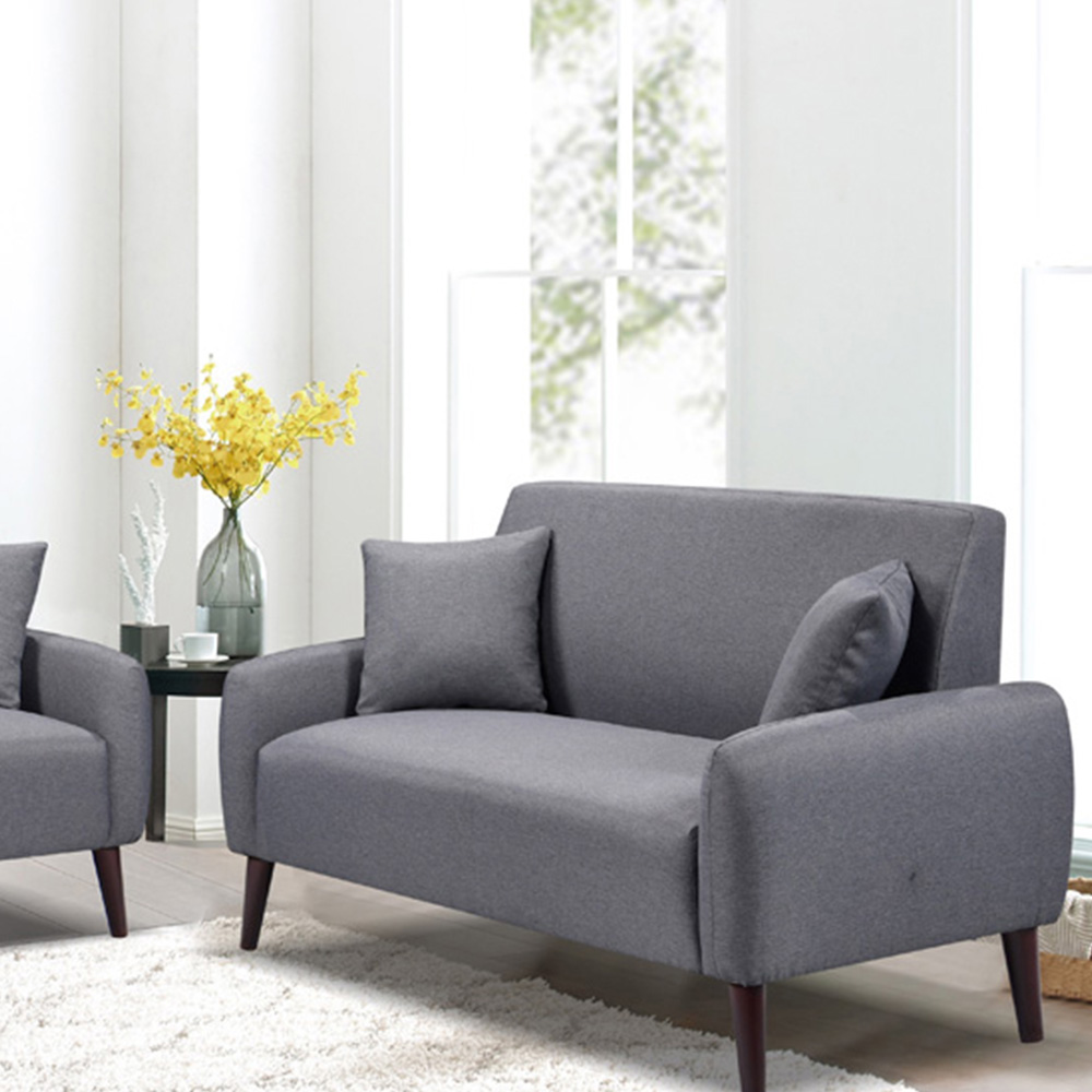 Brooklyn 2+3 Seater Grey Linen Sofa Set Image 3