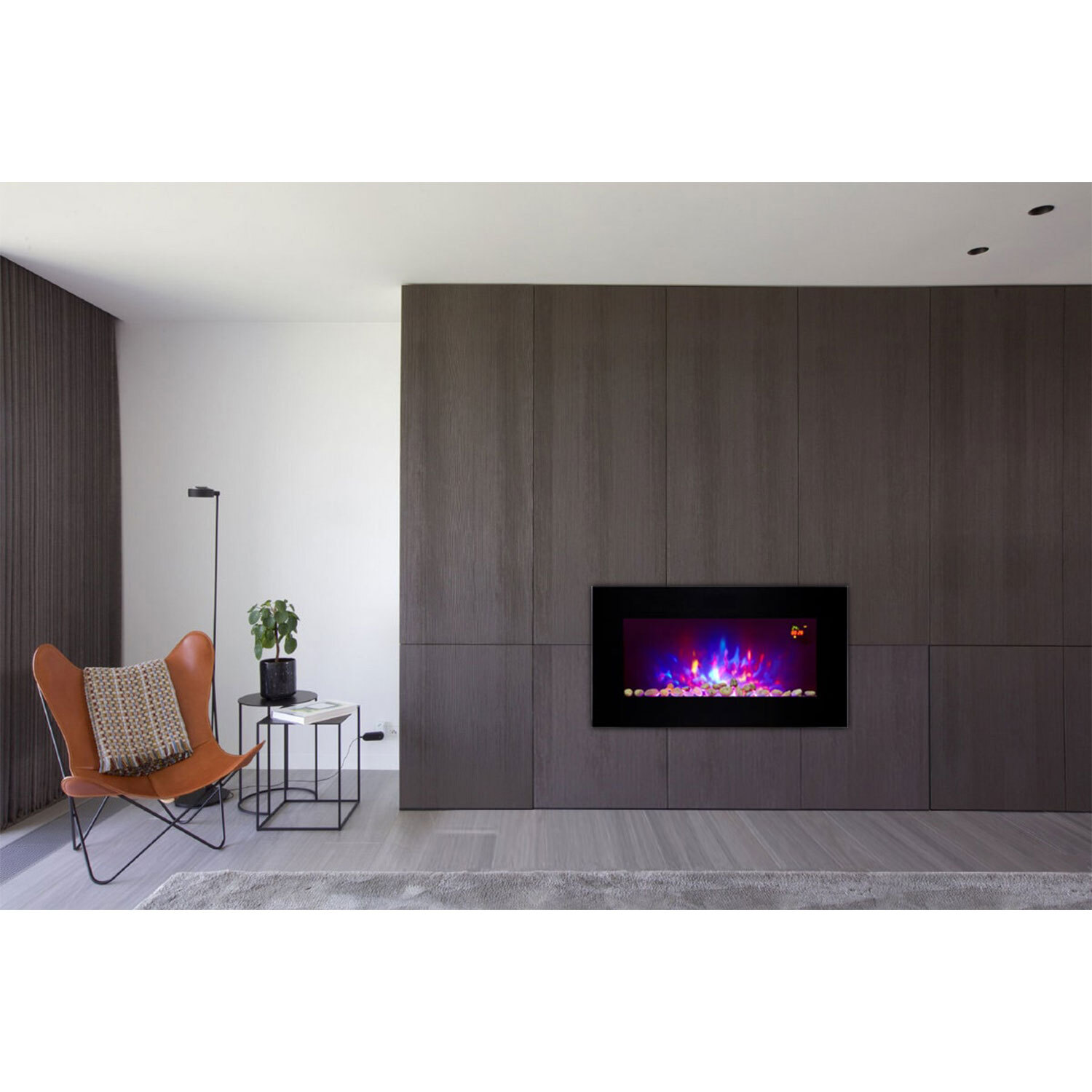 MyHome Black Aspen Wall Mounted Electric Firesuite Image 2
