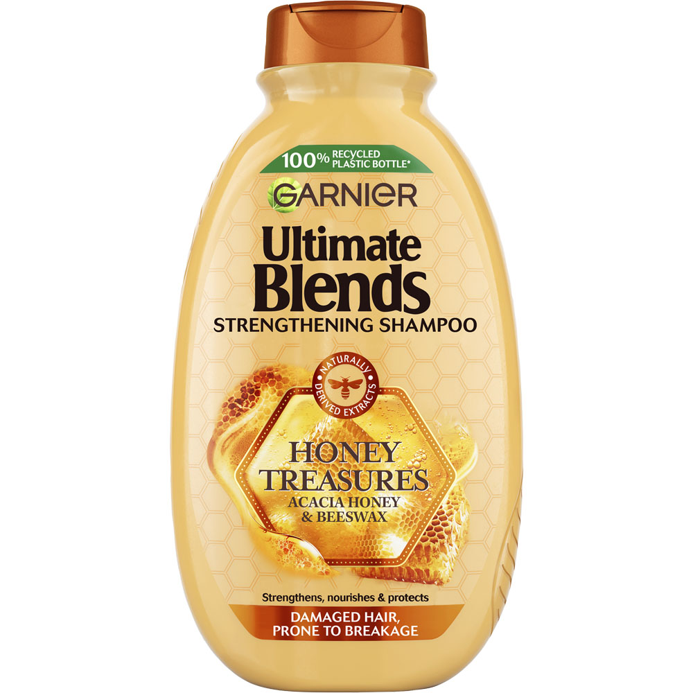 Garnier Ultimate Blends Honey Treasures Strengthening Shampoo 400ml Image 1