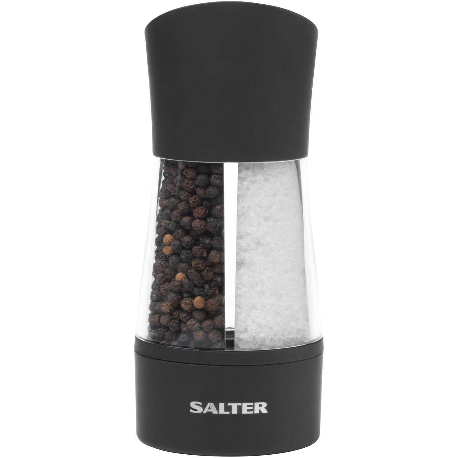 Dual Salt and Pepper Mechanical Mill - Black Image 1