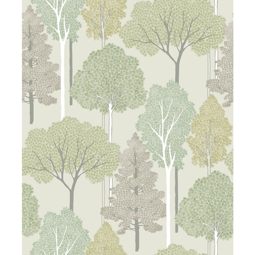 Arthouse Ellwood Green Wallpaper Wilko