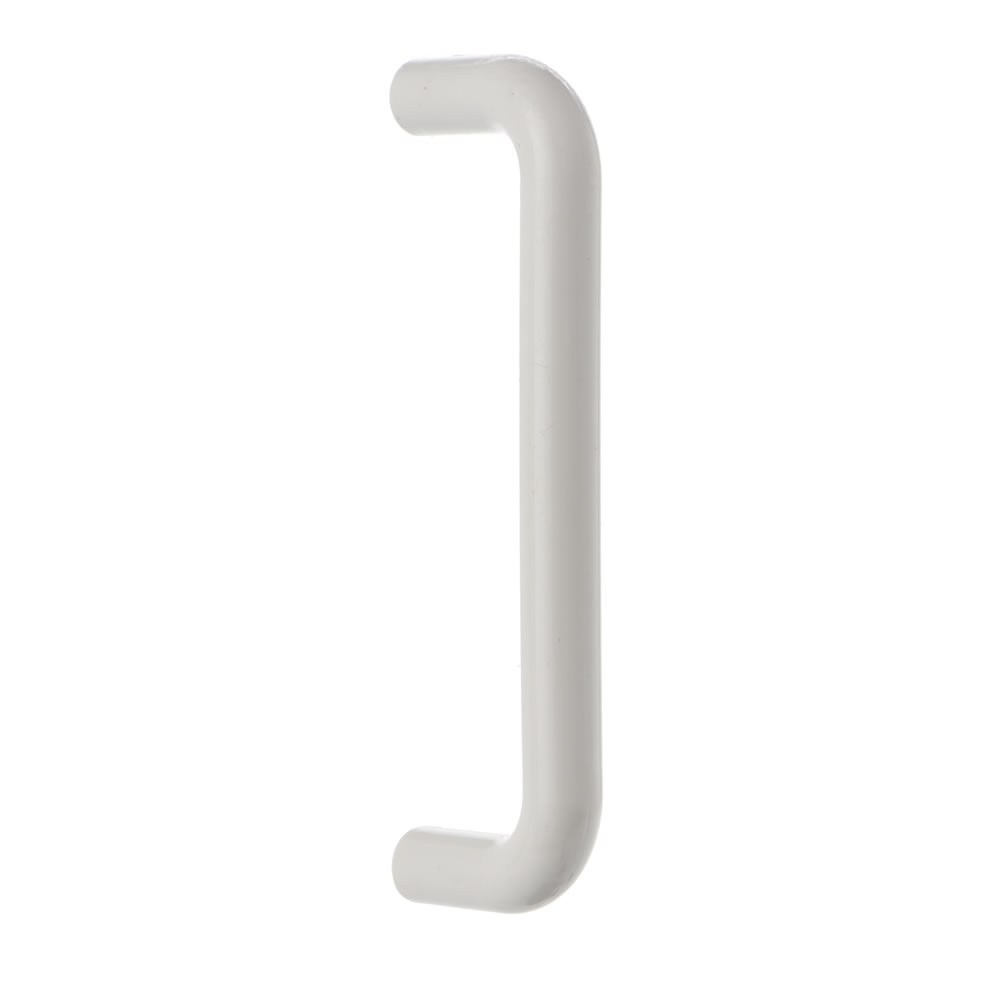 Wilko Plastic D Shape Handles White 100mm Wilko