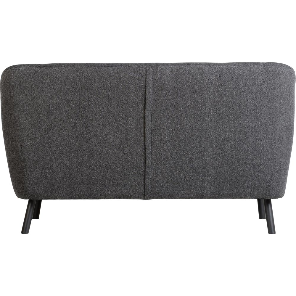 Seconique Ashley 2 Seater Dark Grey Fabric Sofa Image 5
