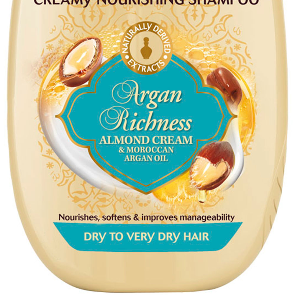 Garnier Ultimate Blends Argan Oil and Almond Cream Dry Hair Shampoo 400ml Image 3