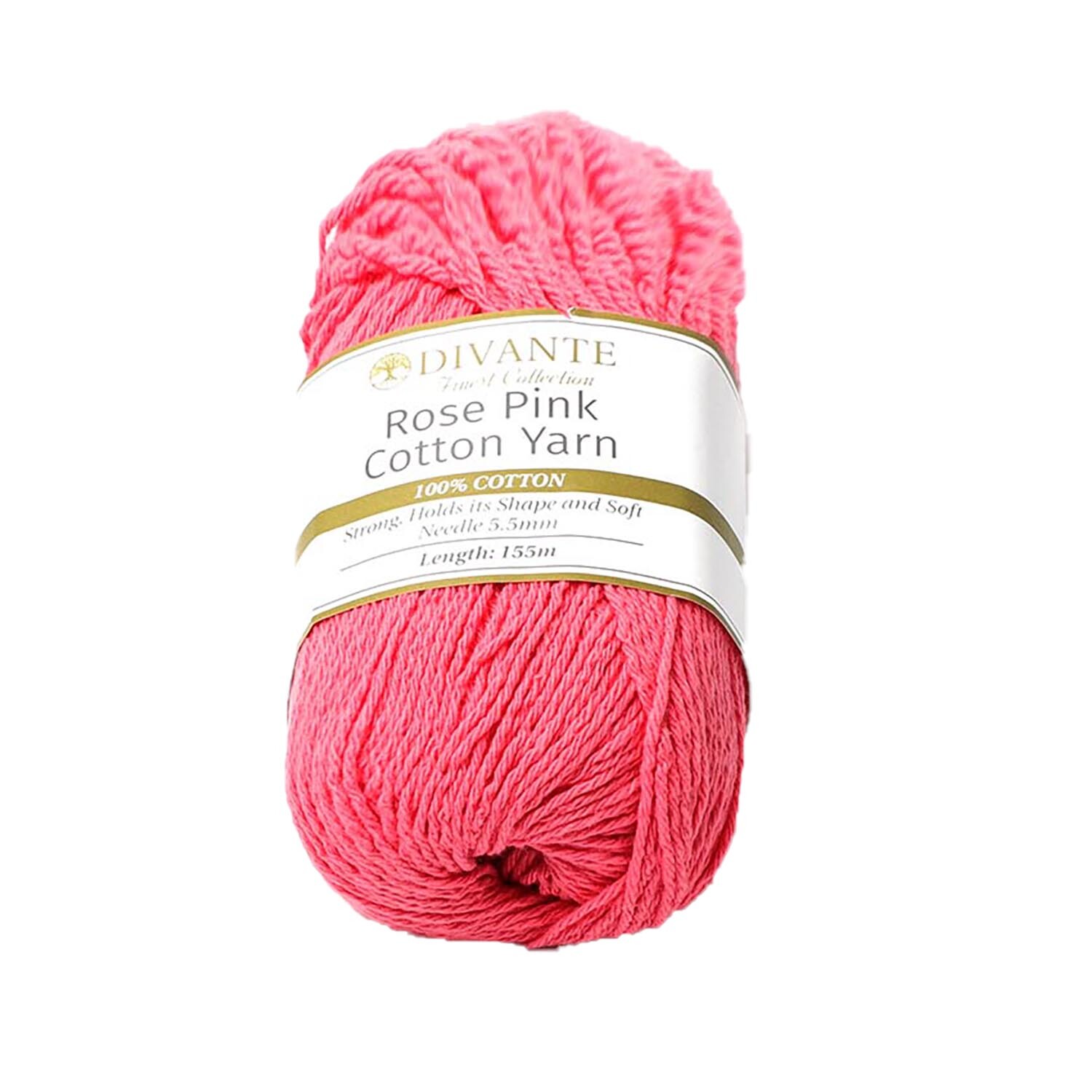 Divante Rose Pink Cotton Yarn 100g Image