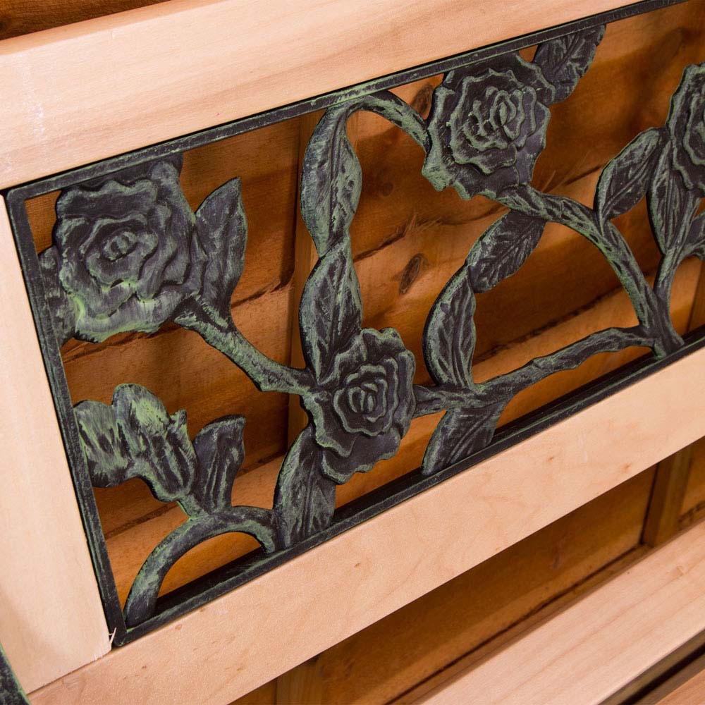 Garden Vida Rose Style Garden Bench Image 5