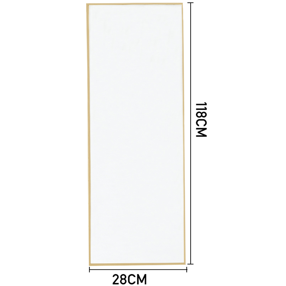Living and Home Gold Frame Over Door Full Length Mirror 28 x 118cm Image 8