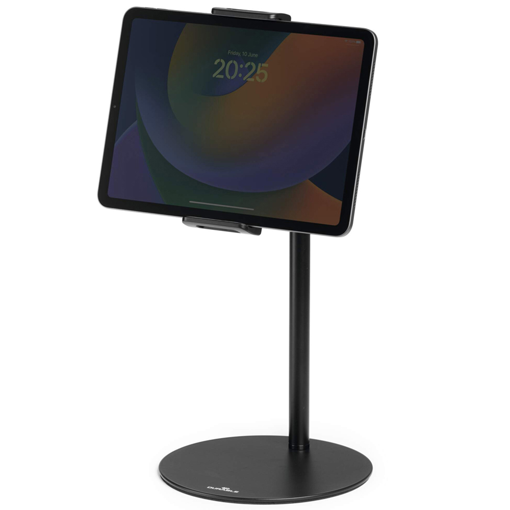 Durable TWIST Black Gooseneck Desk and Floor Stand Tablet and Phone Holder Image 6