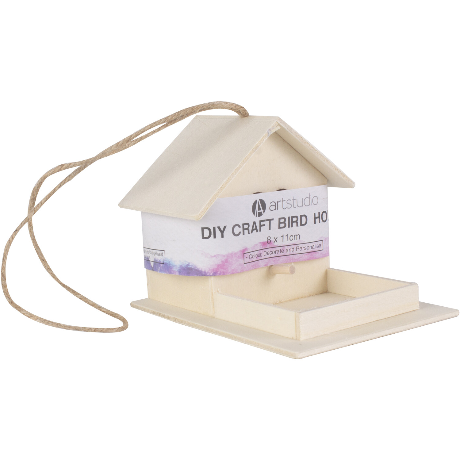 Decorate It Yourself Craft Bird House - Brown Image
