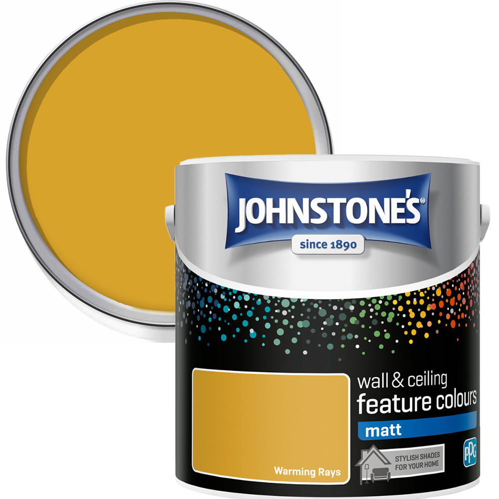 Johnstone's Feature Colours Walls & Ceilings Warming Reys Matt Paint 1.25L Image 1