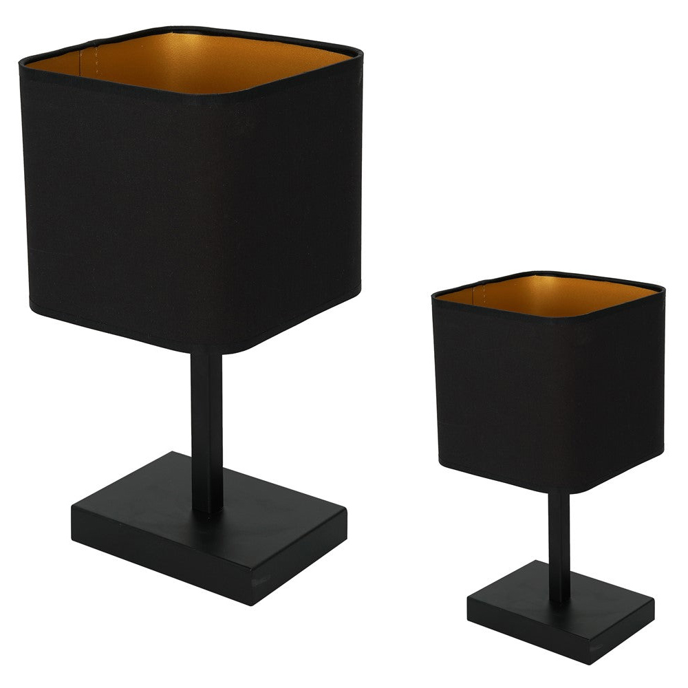 Milagro Napoli Black Table Lamp 230V Image 2