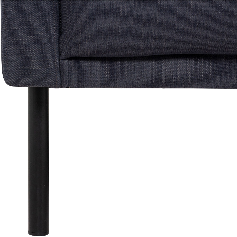 Florence Larvik 2.5 Seater Anthracite Sofa with Black Legs Image 7