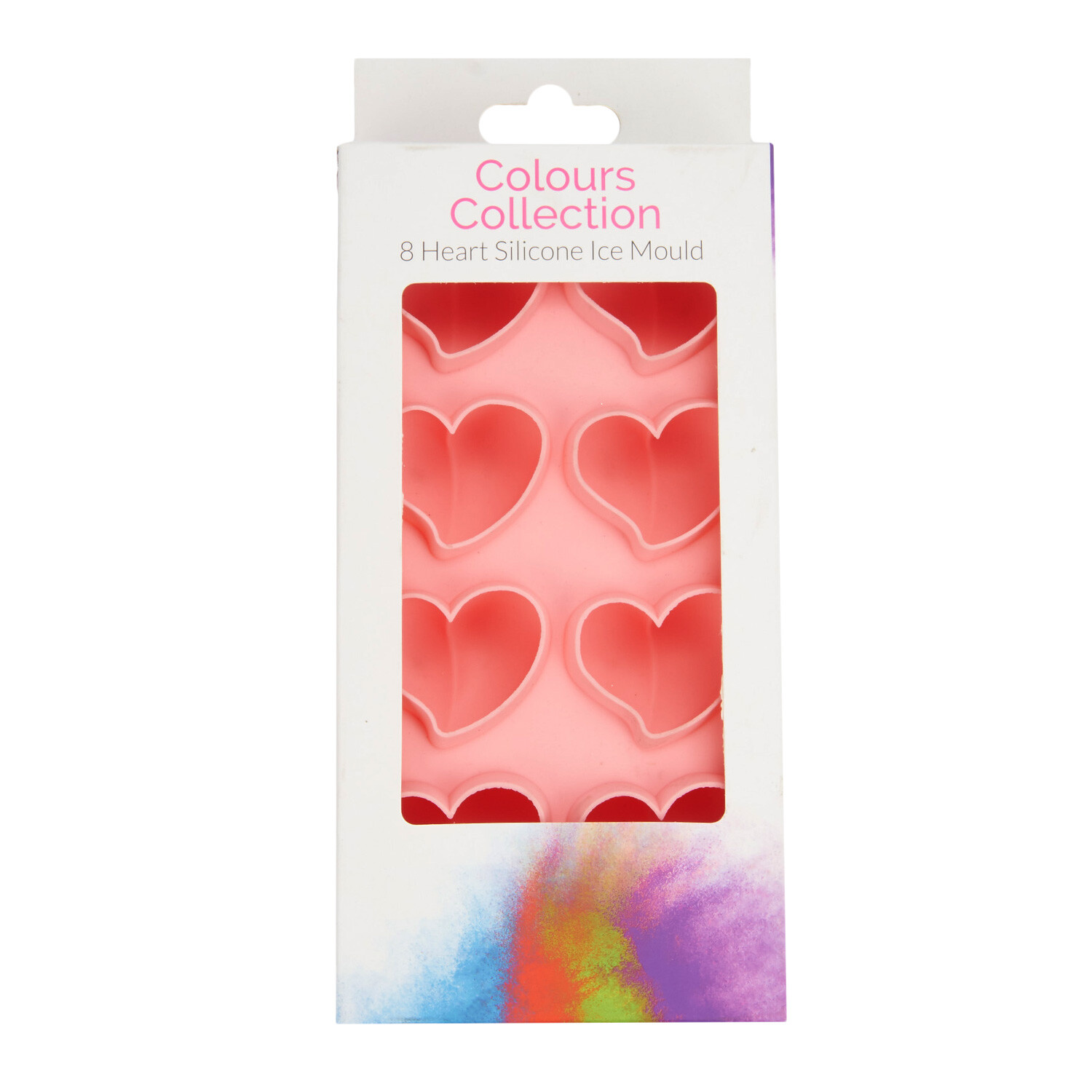 Heart Ice Cube Silicone Mould - Pink Image 1