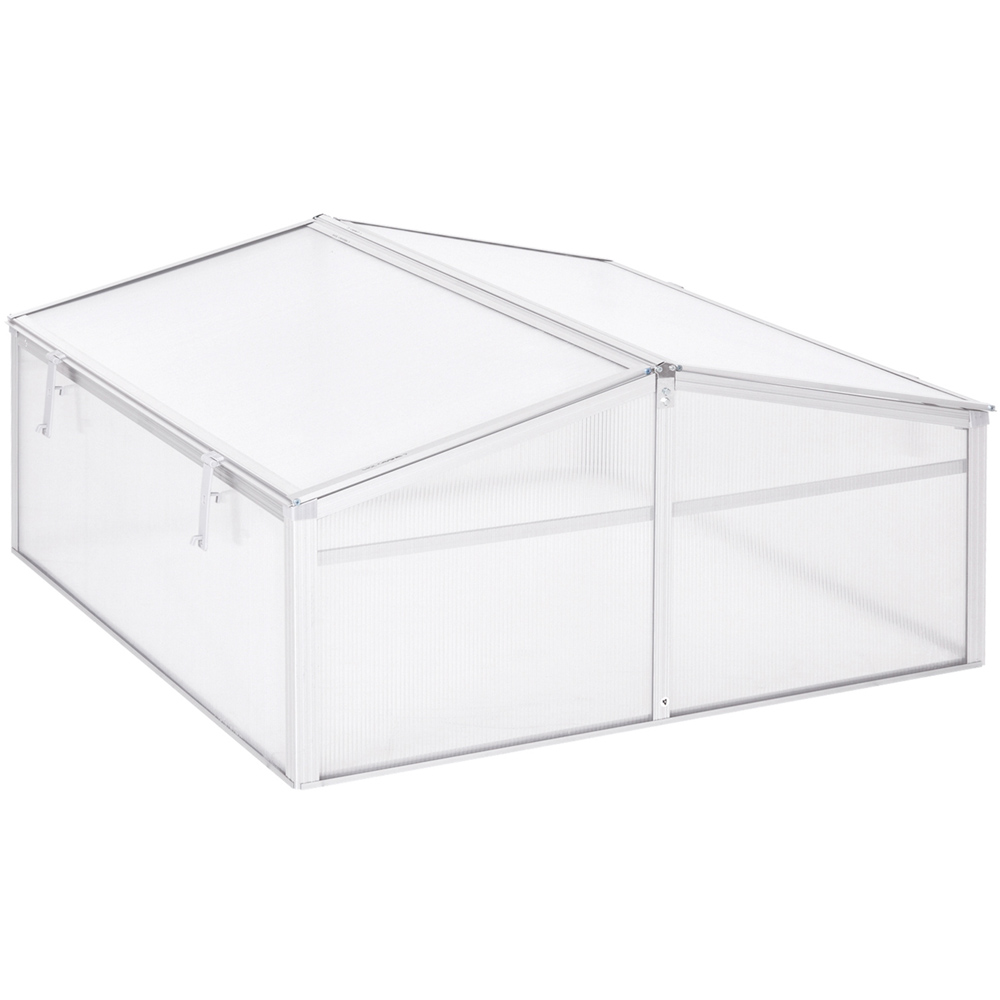 Outsunny Aluminum Polycarbonate 3 x 6ft Greenhouse Image 1