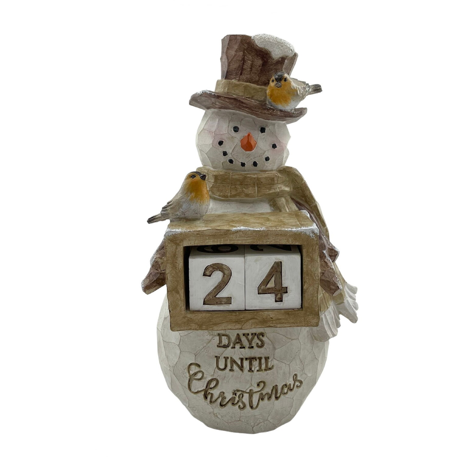 Christmas Snowman Advent Calendar - White Image