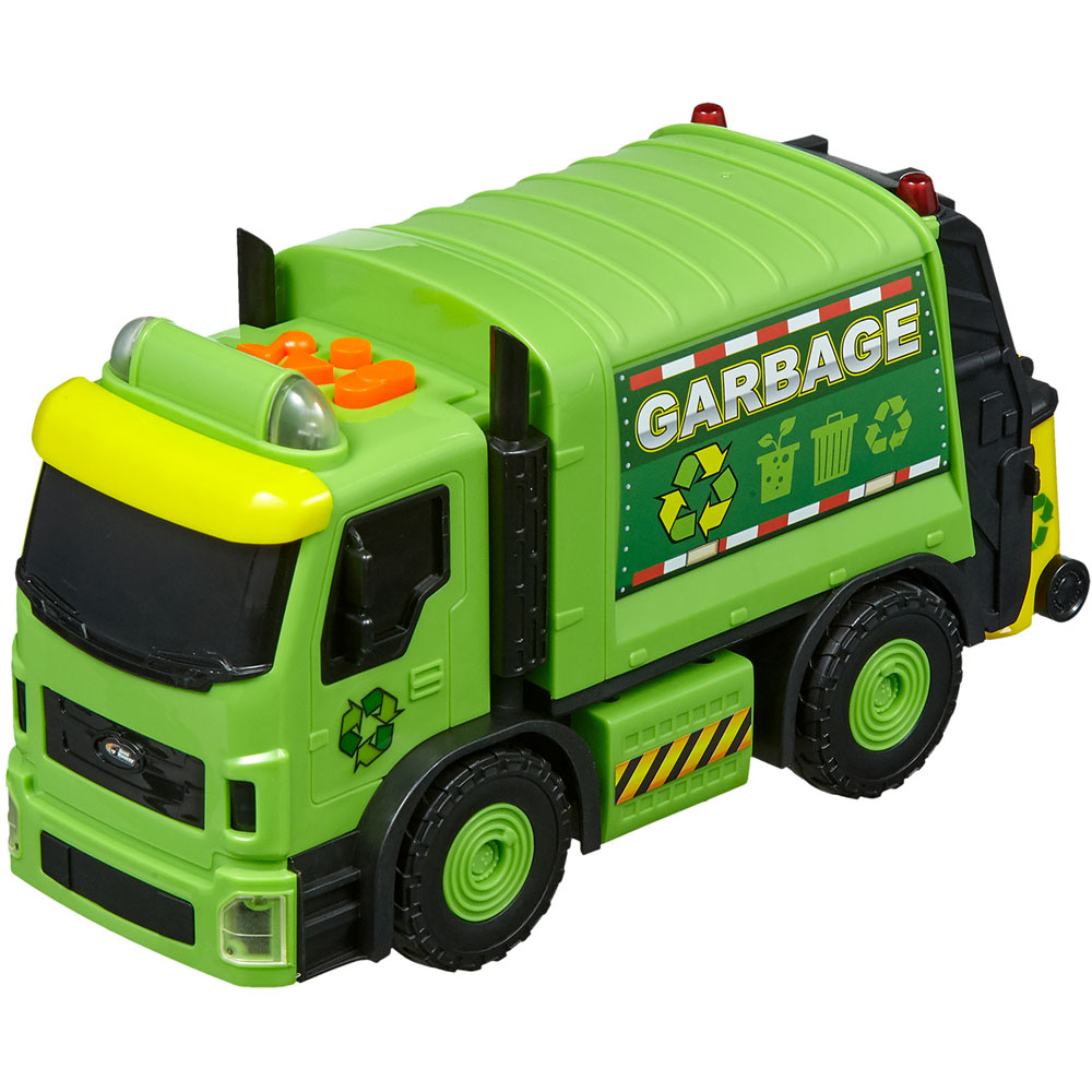 Nikko Road Rippers City Service Fleet Green Garbage Truck Image 1