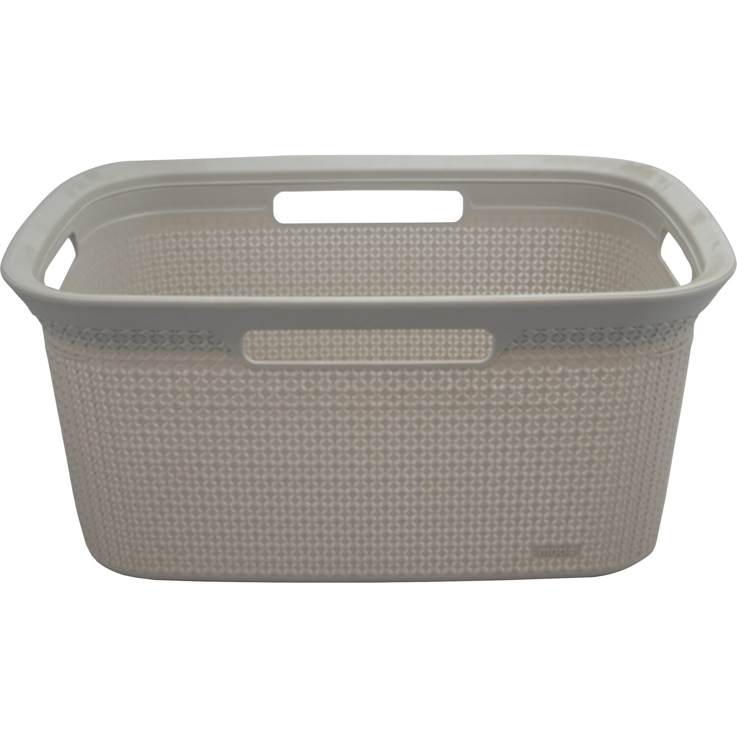 Ezy Plastic Laundry Basket  - Warm Grey Image 4