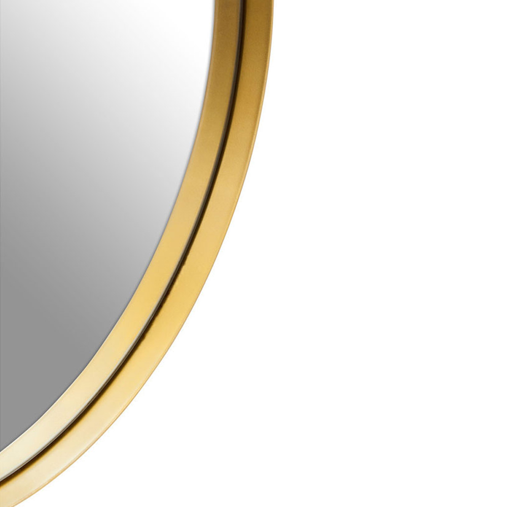 Premier Housewares Gold Cindy Medium Round Wall Mirror Image 4