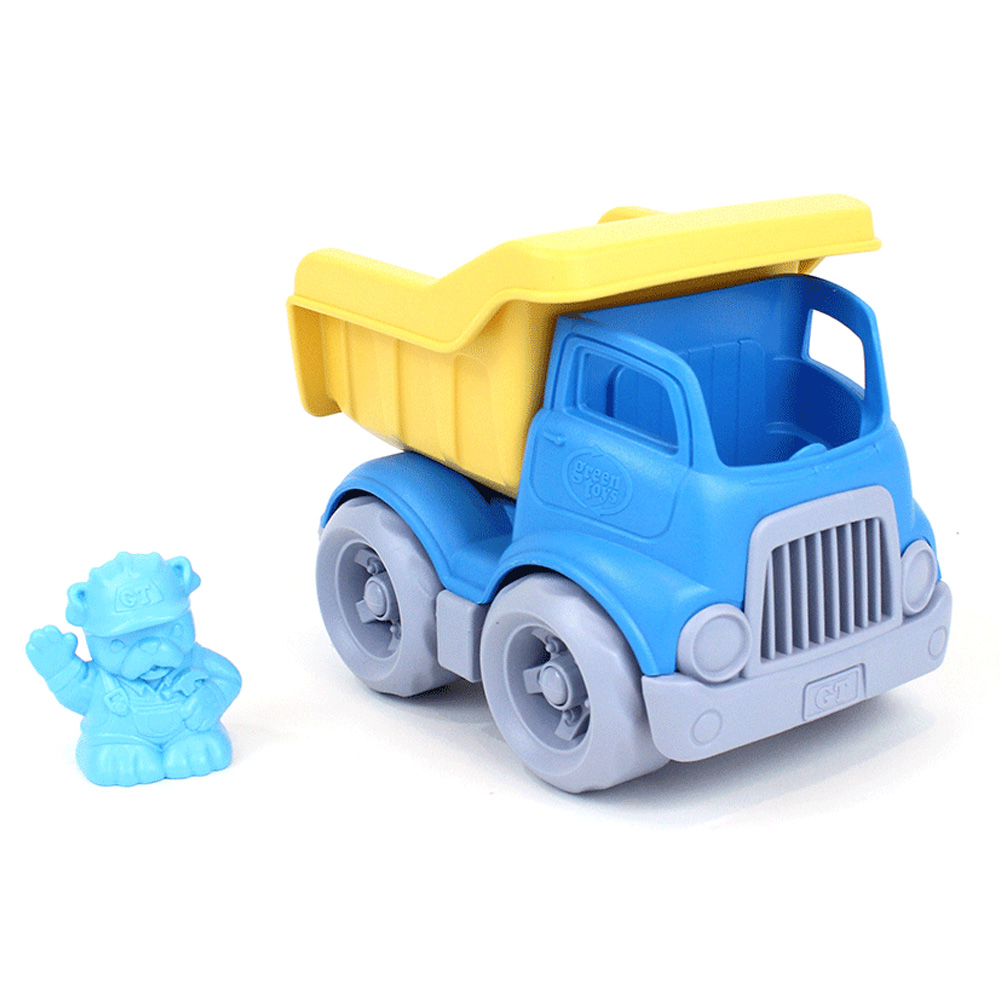 BigJigs Toys Yellow and Blue Dumper Truck Image 3