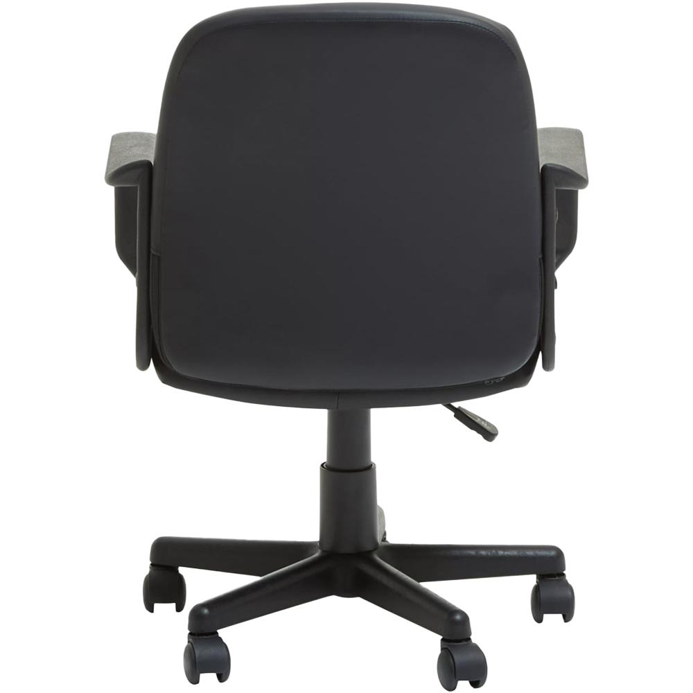 Premier Housewares Black PU Home Office Chair Image 5