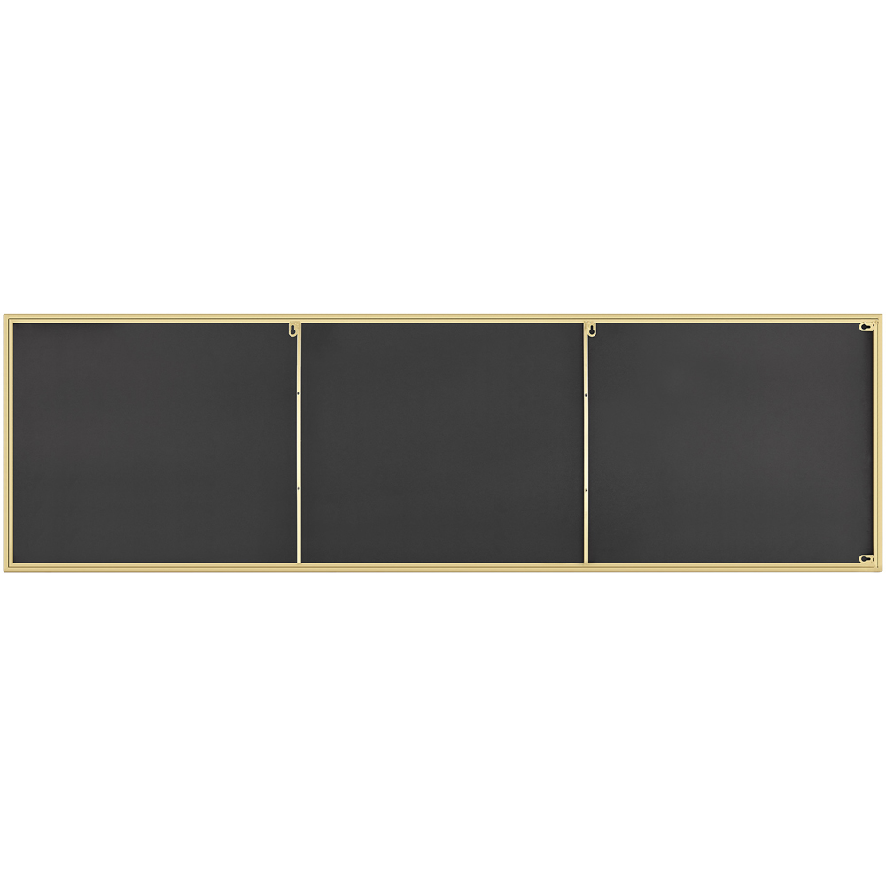 Furniturebox Austen Rectangular Gold Extra Large Metal Wall Mirror 170 x 50cm Image 4