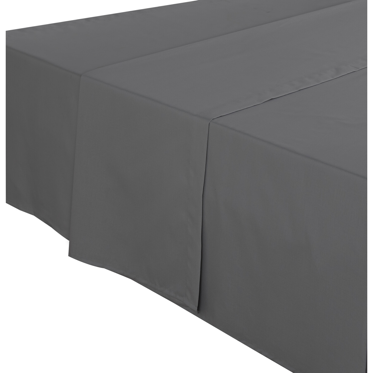 My Home King Size Charcoal Flat Bed Sheet Image 1