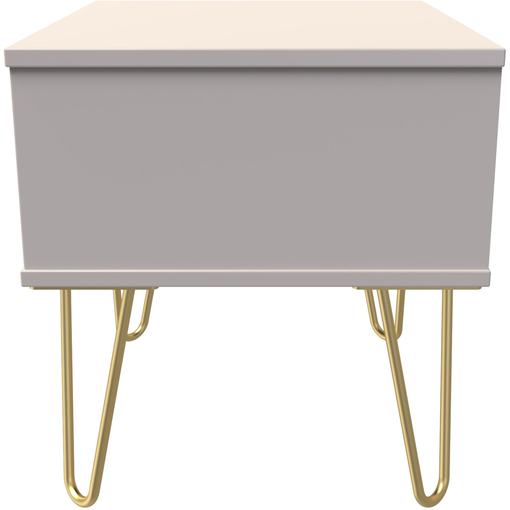 Crowndale Linear Single Drawer Kashmir Matt Bedside Table Ready Assembled Image 4