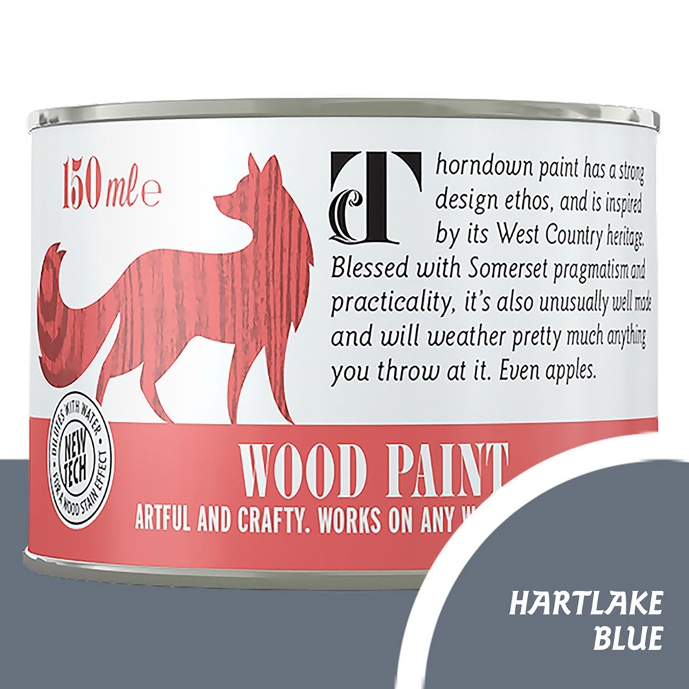 Thorndown Hartlake Blue Satin Wood Paint 150ml Image 3