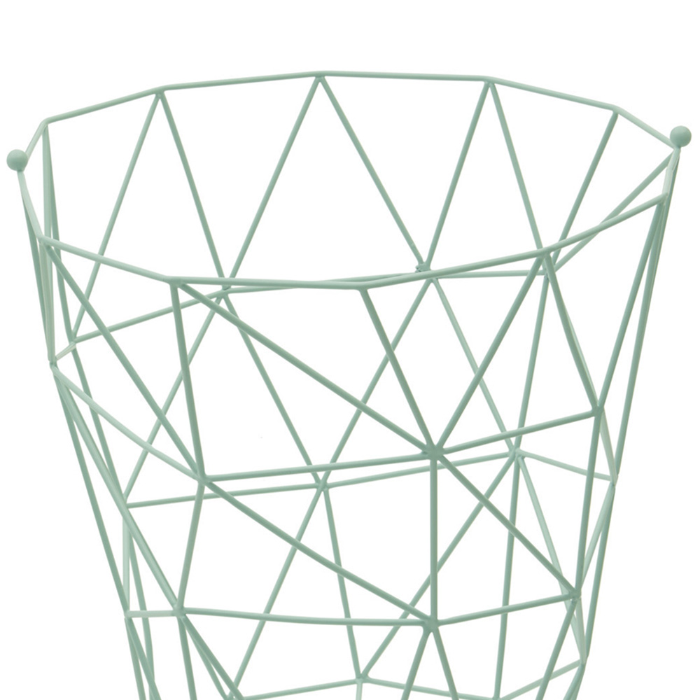 Premier Housewares Vertex Green Finish Storage Basket Image 5