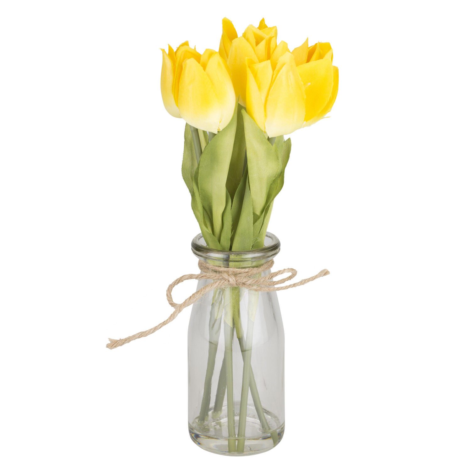 Tulip Artificial Flower in Glass Image